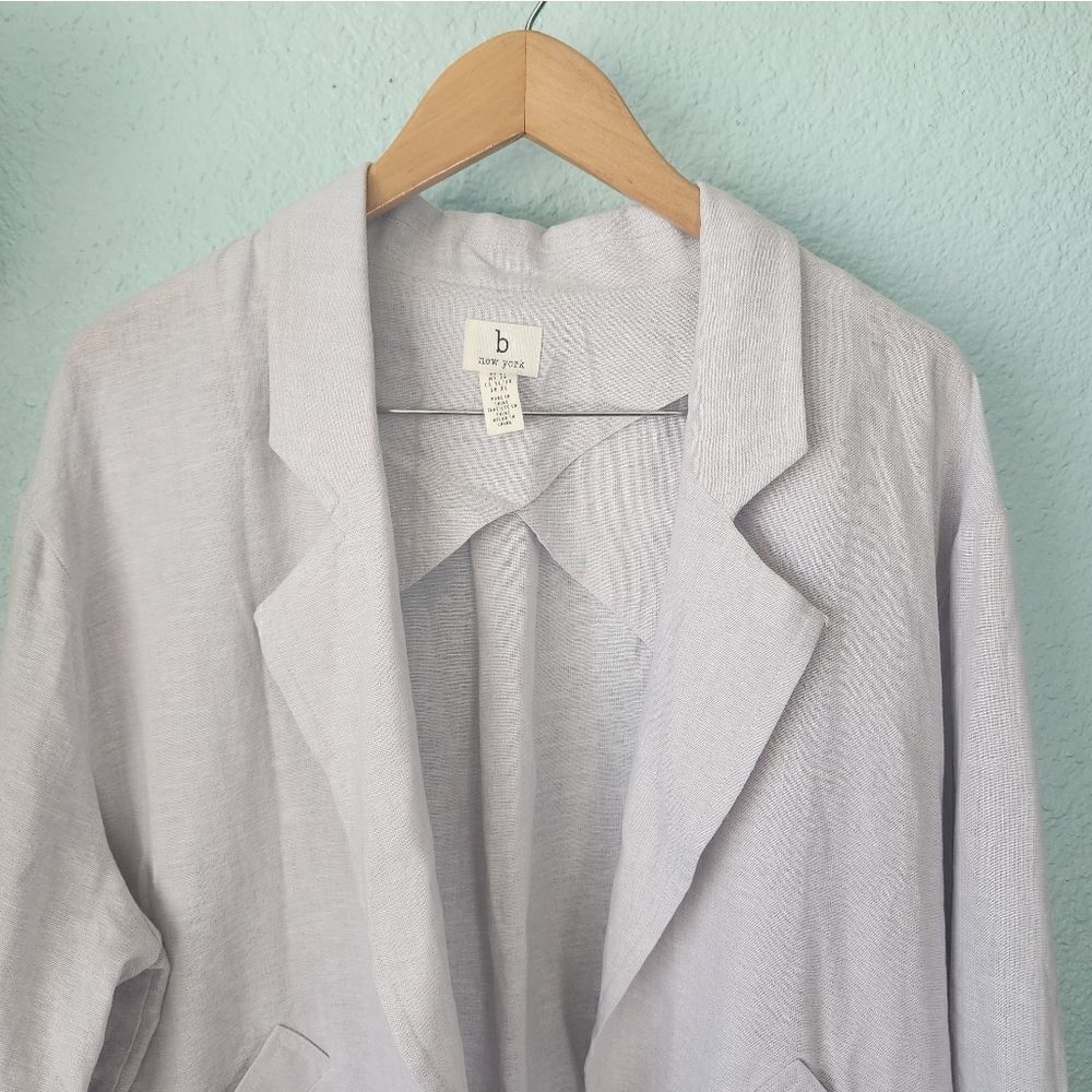 B new york linen blend Eco easy jacket Coastal Minimalist - Picture 7 of 16